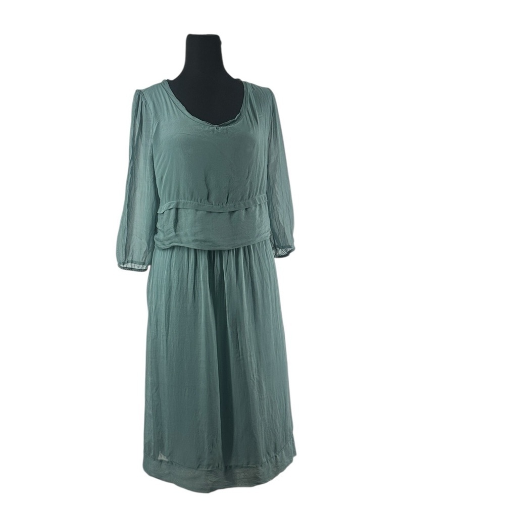 La Fée Maraboutée silk dress layered  jersey flowy light weight elegant sz xs
